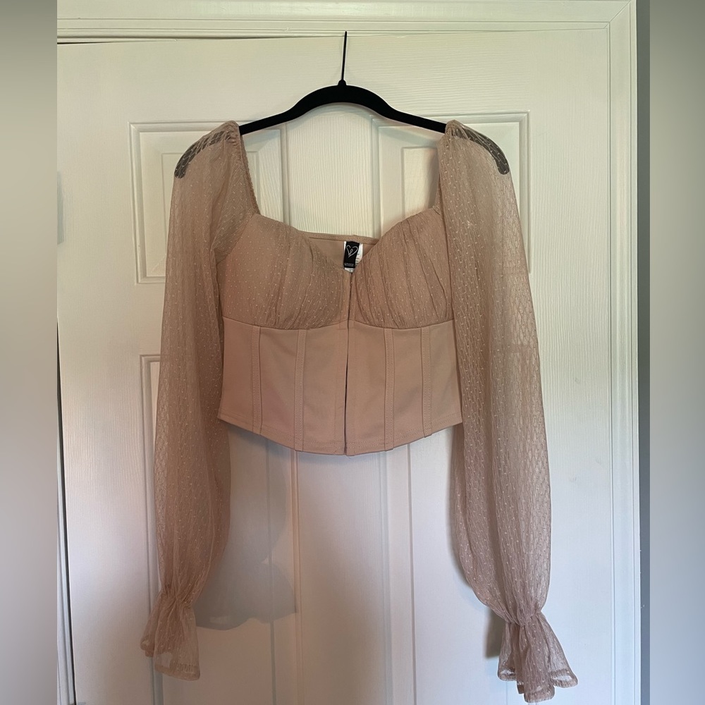 Women’s Windsor Long Sleeve Corset Top Size Large